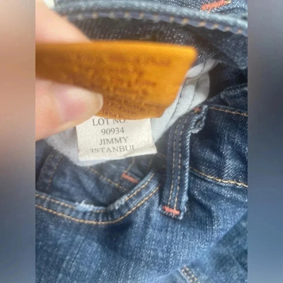 🎯 James Jeans Dry‎ Aged Denim Straight Low Rise Jimmy Istanbul Jeans Sz 26 0163 - Picture 11 of 12